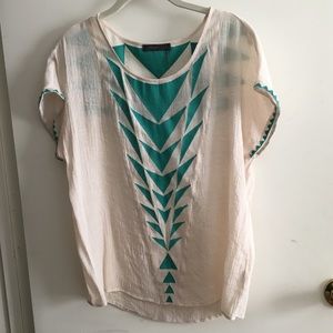Tribal print top
